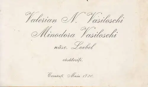 Corespondenta Romania Cernauti - Iasi 1920