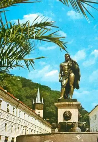 Romania Baile Herculane - Statuia lui Hercule