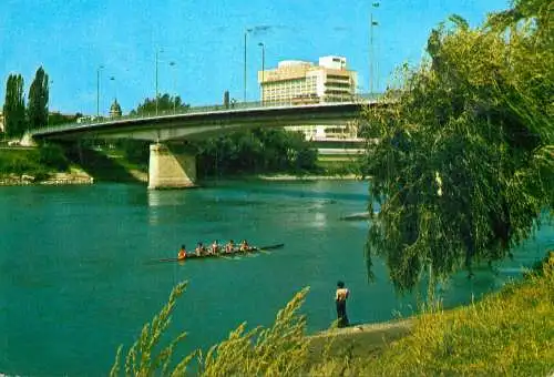 Romania Arad Pod peste Mures & Hotel "Parc"