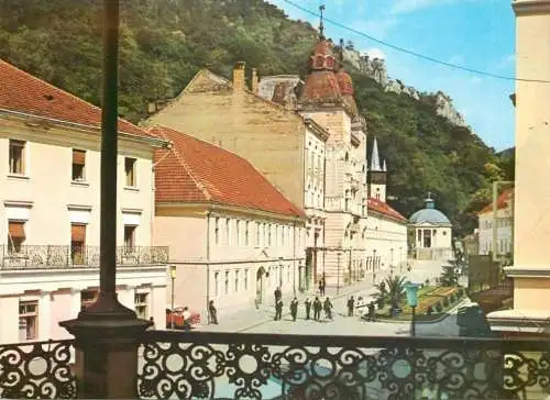 Romania Baile Herculane street view architecture