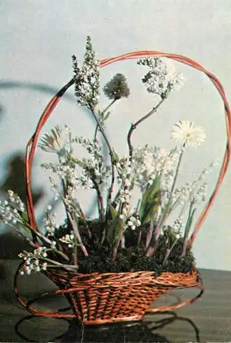 Basket floral arrangement