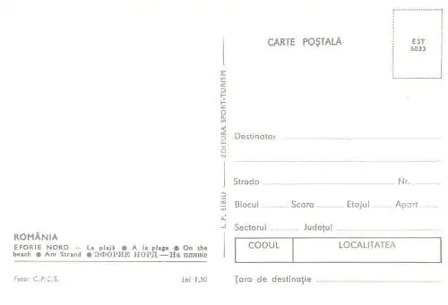Romania aspect de pe litoral Eforie Nord