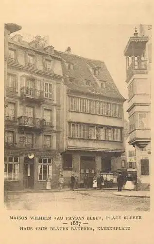 France postcard Maison Wilhelm au Paysan Bleu