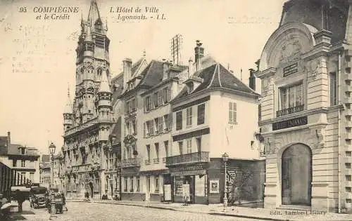 France postcard Compiegne l'Hotel de ville