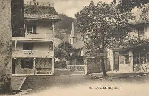 France postcard Saleve Monnetier