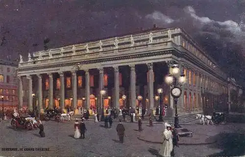 France postcard Bordeaux le grande theatre