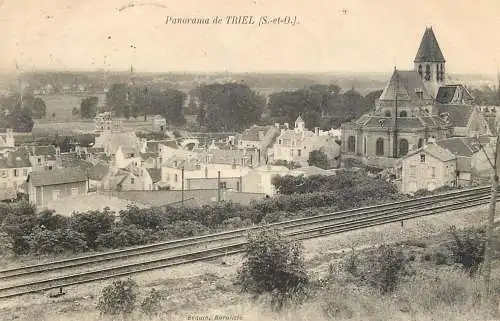 France postcard panorama de Triel S et O