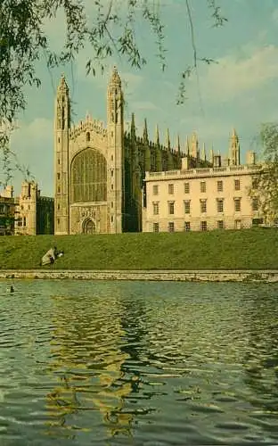 England Cambridge King's College Chapel and Gibb's building