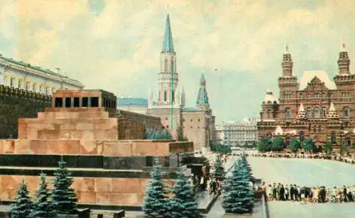 Russia Moscow Red Square and V.I Lenin Mausoleum