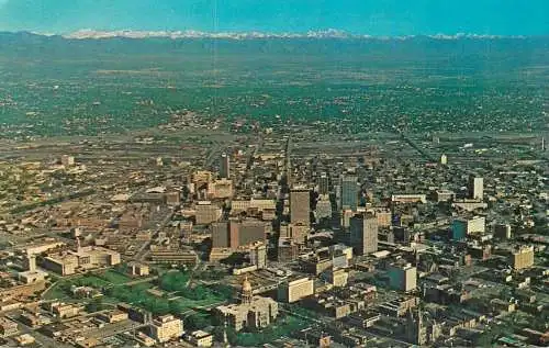 USA Denver CO aerial view