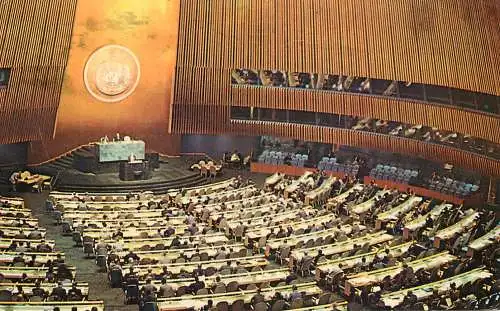 USA New York United Nations building - General Assembly Hall