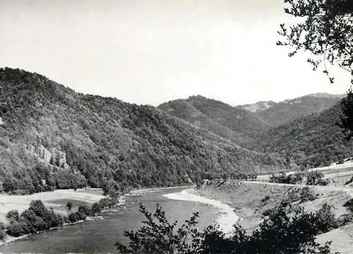 Poland Pieniny Dunajec near Kroscienk picturesque natural landscape