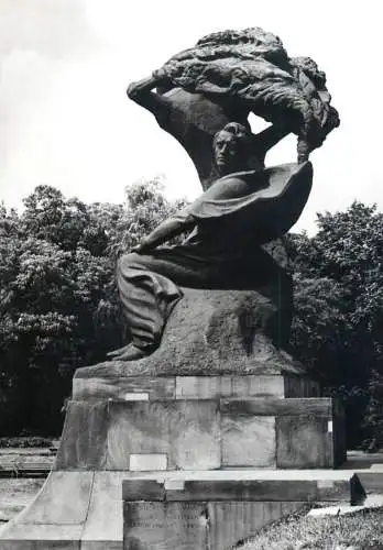 Poland Warsaw Frederic Chopin statue monument