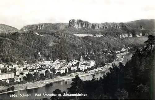 Germany Sachs. Schweiz Bad Schandau mit Schrammstein