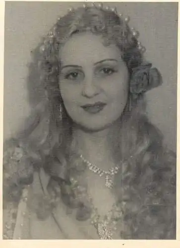 Photo format 6 x 9 cm Romania glamor theatre actress