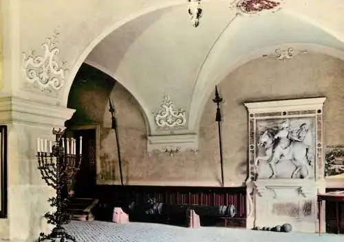 Poland Lancut Magnate Castle Museum Bellona on horseback bas-relief