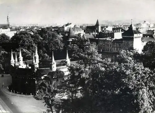 Poland Krakow Barbakan & defensive walls