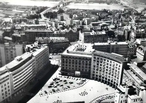Serbia Beograd Marx-Engels Square aerial view