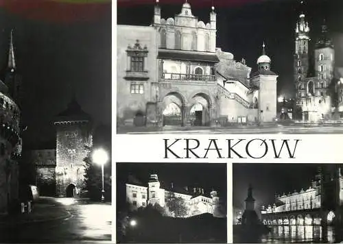 Poland Krakow several nocturnal aspects