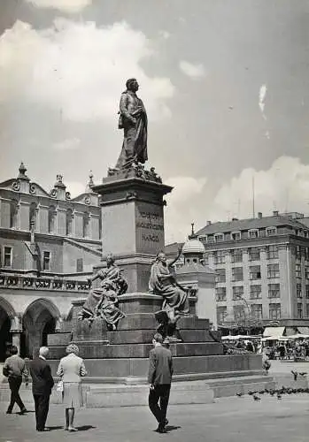 Poland Krakow Adam Mickiewicz monument statue