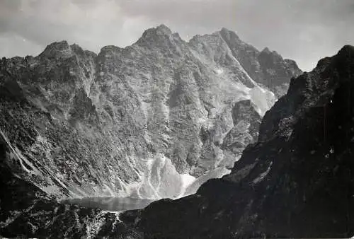 Poland Wysokie Tatry Rysy z Opalonego mountain lake view