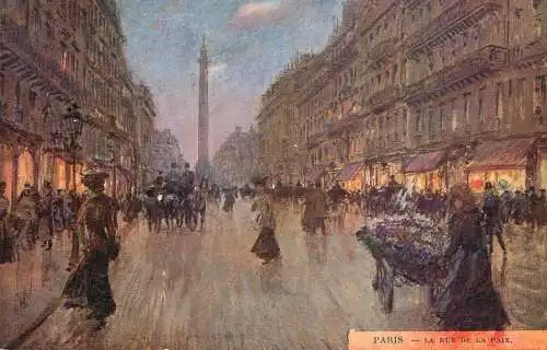 France Paris rue de la paix painting