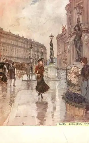France Paris rue Auber Opera painting