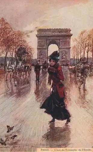France Paris l'arc de Triomphe de l'etoile painting