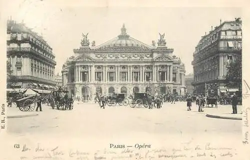France Paris place de l'Opera 1903