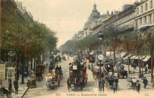 France Paris boulevard des Italiens 1907