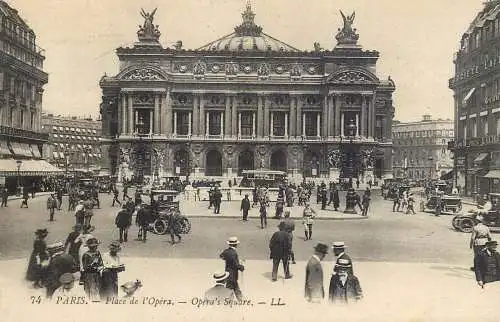 France Paris place de l'Opera 1922