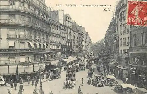 France Paris la rue Montmartre