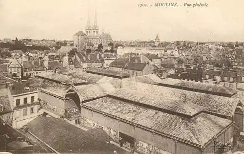 France postcard Moulins vue generale