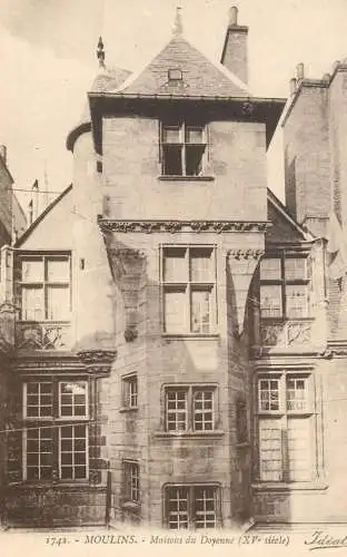 France postcard Moulins maisons du Doyenne