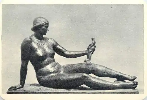 Hungarian fine art general knowledge trade card 8 x 11 cm statue Debreceni Venusz