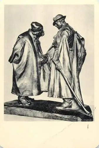 Hungarian fine art general knowledge trade card 8 x 11 cm statue Rakoczi-szobor