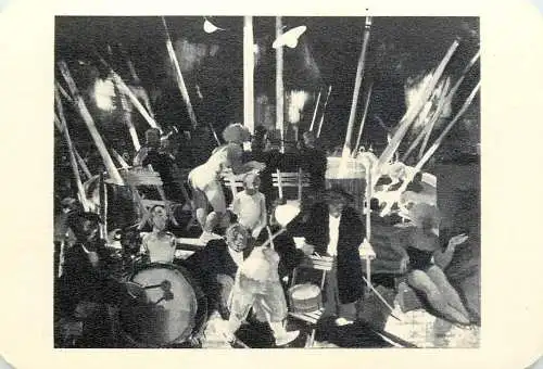 Hungarian fine art general knowledge trade card 8 x 11 cm Nemes Lamperth es Szonyi band orchestra party