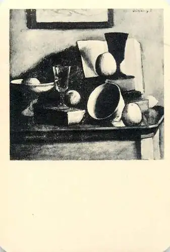 Hungarian fine art general knowledge trade card 8 x 11 cm still nature with fruits 1939 etch