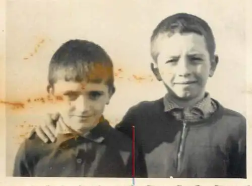 Romania souvenir photo 6 x 9 cm school boys