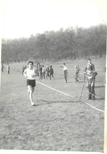 Romania sport topic souvenir photo 6 x 9 cm cross team sprint scene