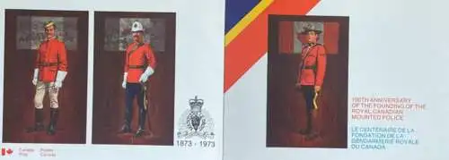 Canada 1973, 100th anniversary of the founding of the royal canadian mounted police