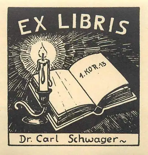 Ex Libris Dr. Carl Schwager