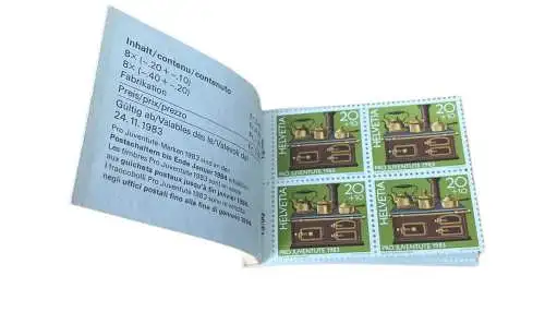 Carnet Pro Juventute 1983