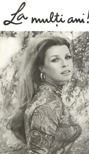 Romania pocket calendar ACIN casa filmului cinema stars actors souvenir photo 6 x 10 cm Senta Berger 1973