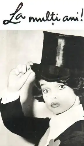 Romania pocket calendar ACIN casa filmului cinema stars actors souvenir photo 6 x 10 cm Margareta Paslaru 1973