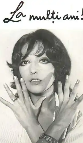 Romania pocket calendar ACIN casa filmului cinema stars actors souvenir photo 6 x 10 cm Carmen Maria Struja 1973