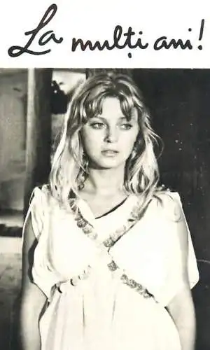 Romania pocket calendar ACIN casa filmului cinema stars actors souvenir photo 6 x 10 cm Ana Szeles 1972