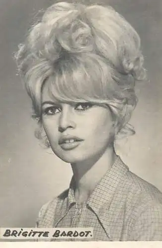 Cinema stars actors souvenir photo 6 x 9 cm Brigitte Bardot