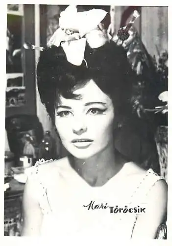 Cinema stars actors souvenir photo 6 x 9 cm oni Mari Torocsik