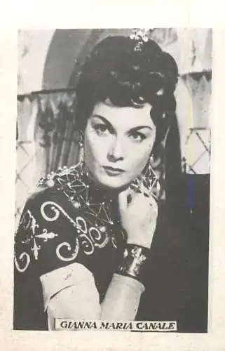 Cinema stars actors souvenir photo 6 x 9 cm Gianna Maria Canale